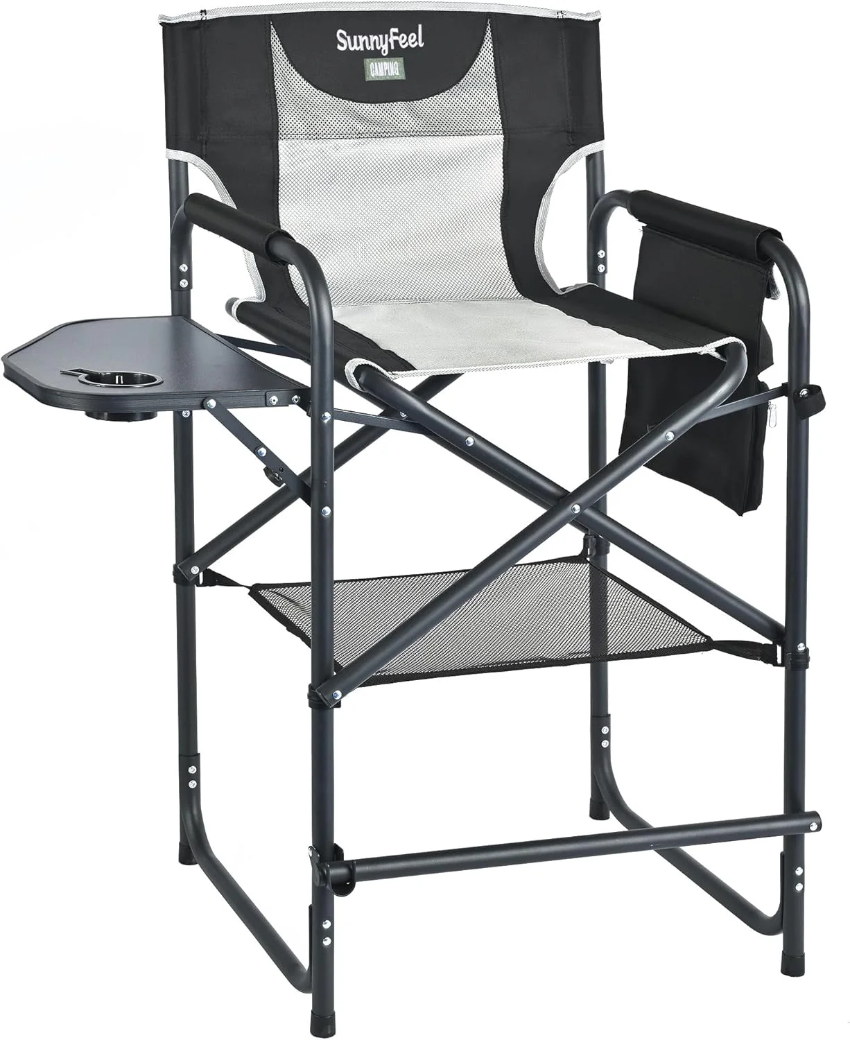 Camping Directors Chair, Heavy Duty, Oversized Portable Folding Chair with Side Table - Image 17