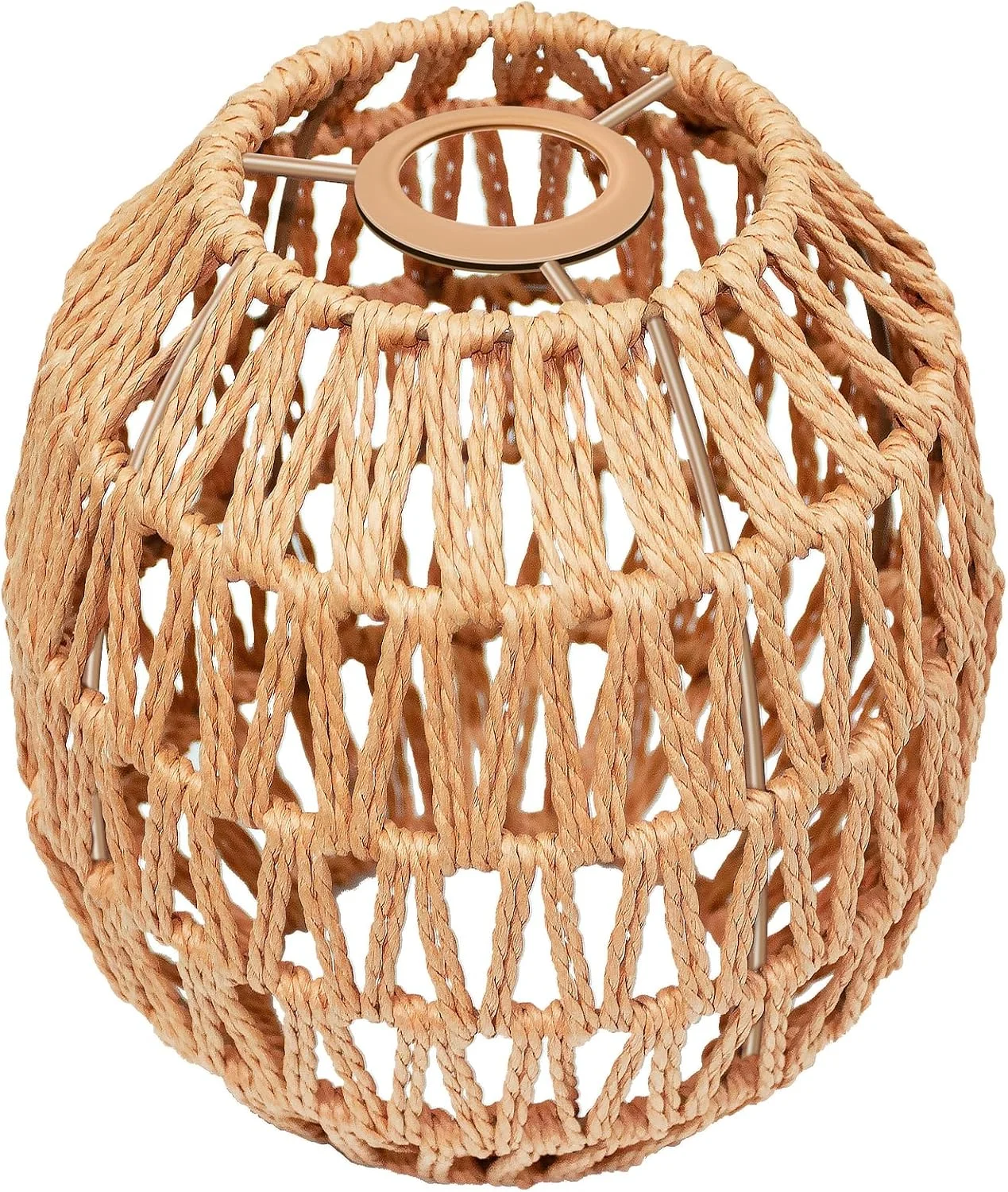 Hanging Light Lamp Shades Boho Rattan Lamp Shades - Image 2