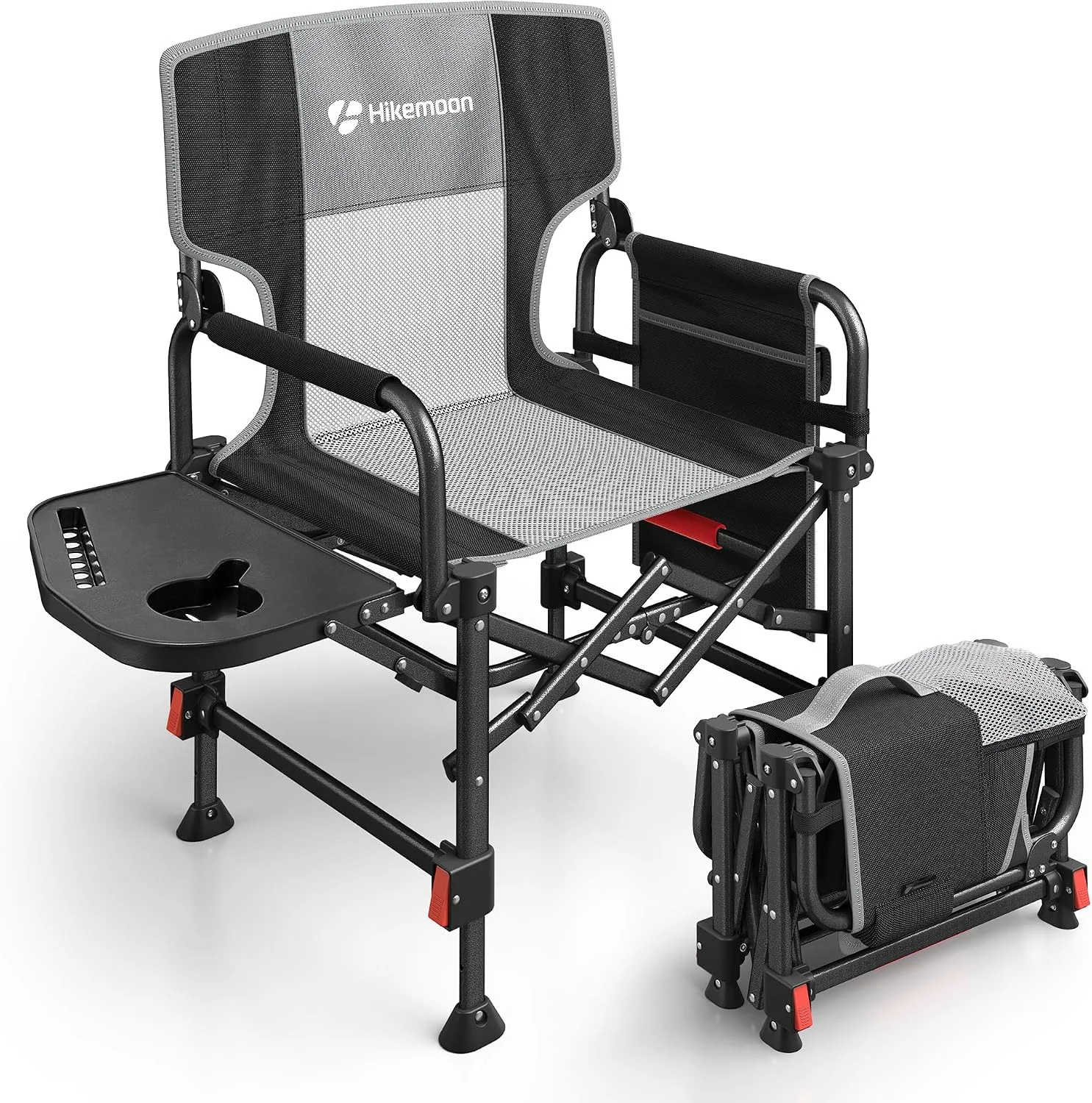 Folding Camping Director Chairs, Adjustable Height