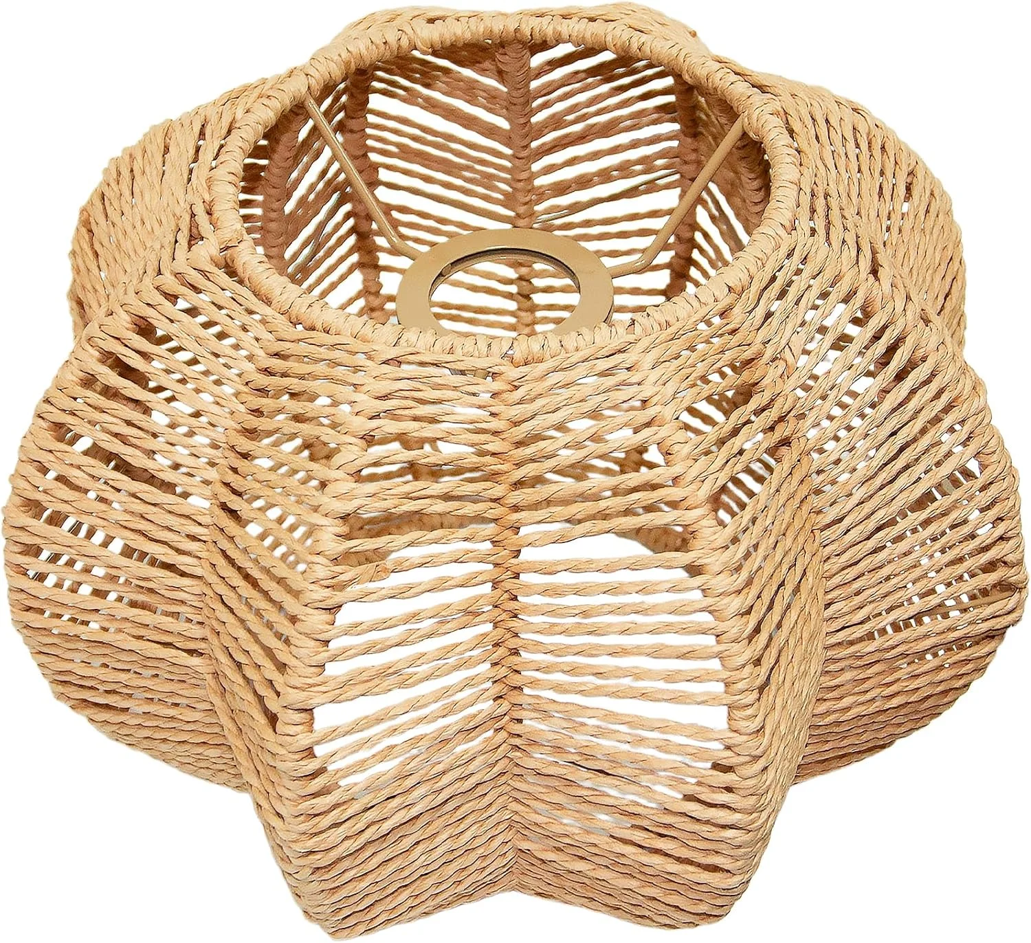 Hanging Light Lamp Shades Boho Rattan Lamp Shades - Image 7