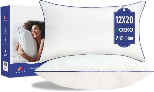 Alternative view of Wuuyuef 20x20 Pillow Inserts Set of 2, Hypoallergenic Machine Washable Fluffy Microfiber Cushions, Premium Soft Throw Pillow Stuffer for Couch , Sofa – White
