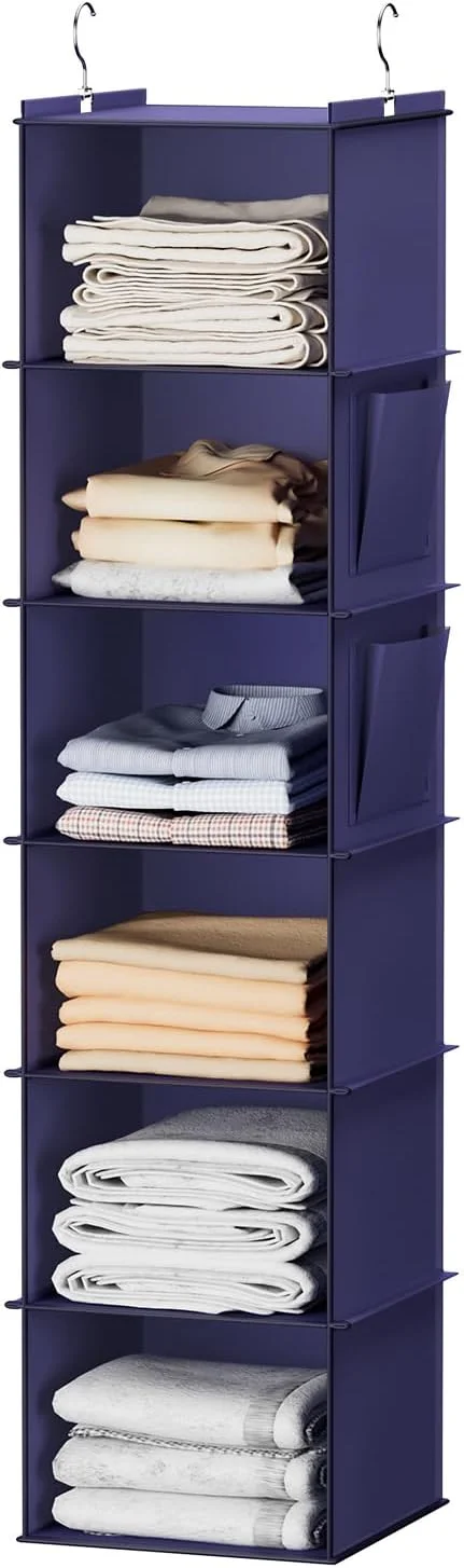 Alternative view of YOUDENOVA Hanging Closet Organizer and Storage, 6-Shelf, Grey