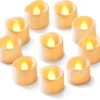50-Pack Flameless Tea Lights Candles Battery Operated, 200+ Hours