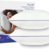 Wuuyuef 20x20 Pillow Inserts Set of 2, Hypoallergenic Machine Washable Fluffy Microfiber Cushions, Premium Soft Throw Pillow Stuffer for Couch , Sofa – White