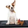 VERZEY Dog Bed for Crate Kennel Pad Washable Pet Mat 92x59x3 cm Gray
