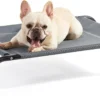 Bedsure Outdoor Elevated Cooling Dog Bed Large Sized Dog, 49in Grey