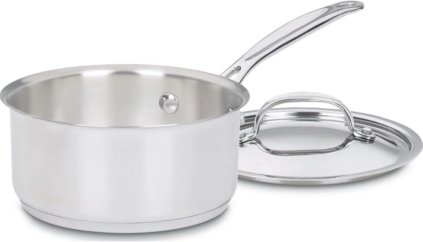 Cuisinart 1 Quart Saucepan w/Cover, Chef's Classic Stainless Steel Cookware Collection, 719-14 - Image 2