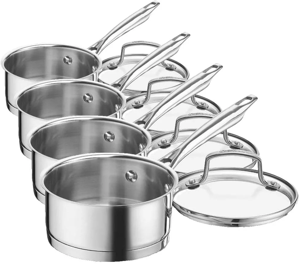 Cuisinart 8919-14 Professional Series 1-Quart Saucepan with Cover, Stainless Steel, Mirror Finish - Image 2