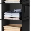 YOUDENOVA Hanging Closet Organizer and Storage, 6-Shelf, Grey
