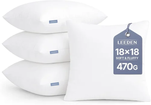 Leeden 12x20 Pillow Inserts Set of 2, Lumbar Throw Pillow Inserts