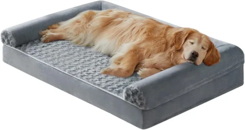BFPETHOME Orthopedic Washable Large Dog Bed for Senior Dog Comfy Sleep