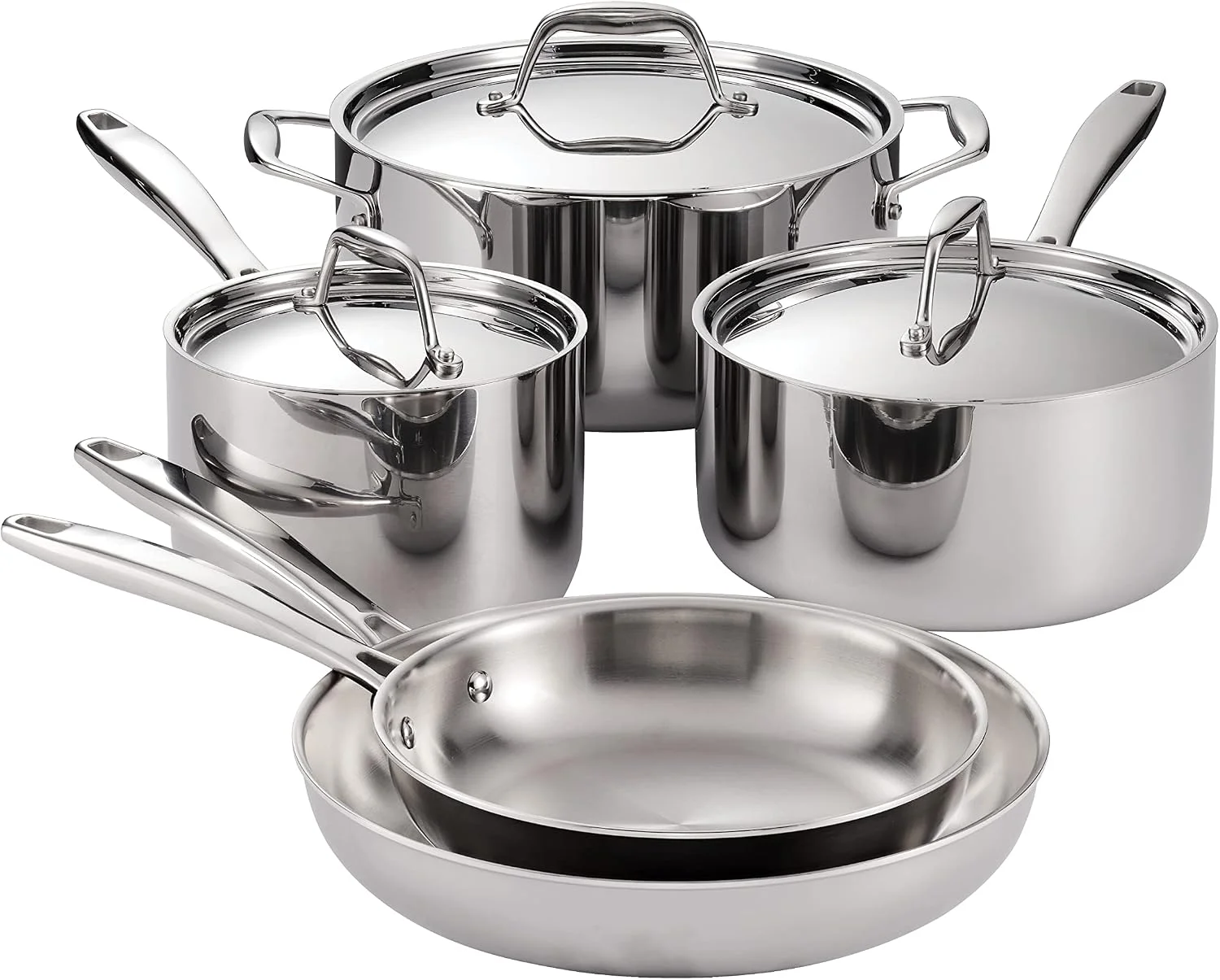 Tramontina Signature Tri-Ply Clad Stainless Steel 12-Pc Pots and Pans Set - Image 2