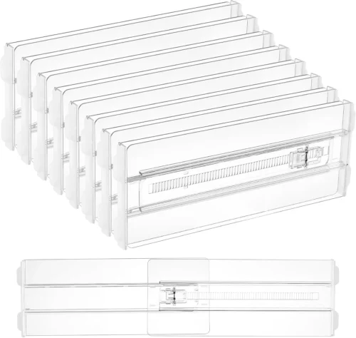 Alternative view of Vtopmart 8 Pack Drawer Dividers for Clothes, Adjustable 4 High 10.2-16.5