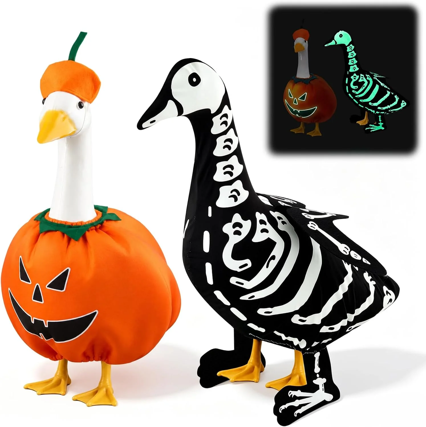 Halloween Porch Goose Costume for 23 Cement Statue - Image 4