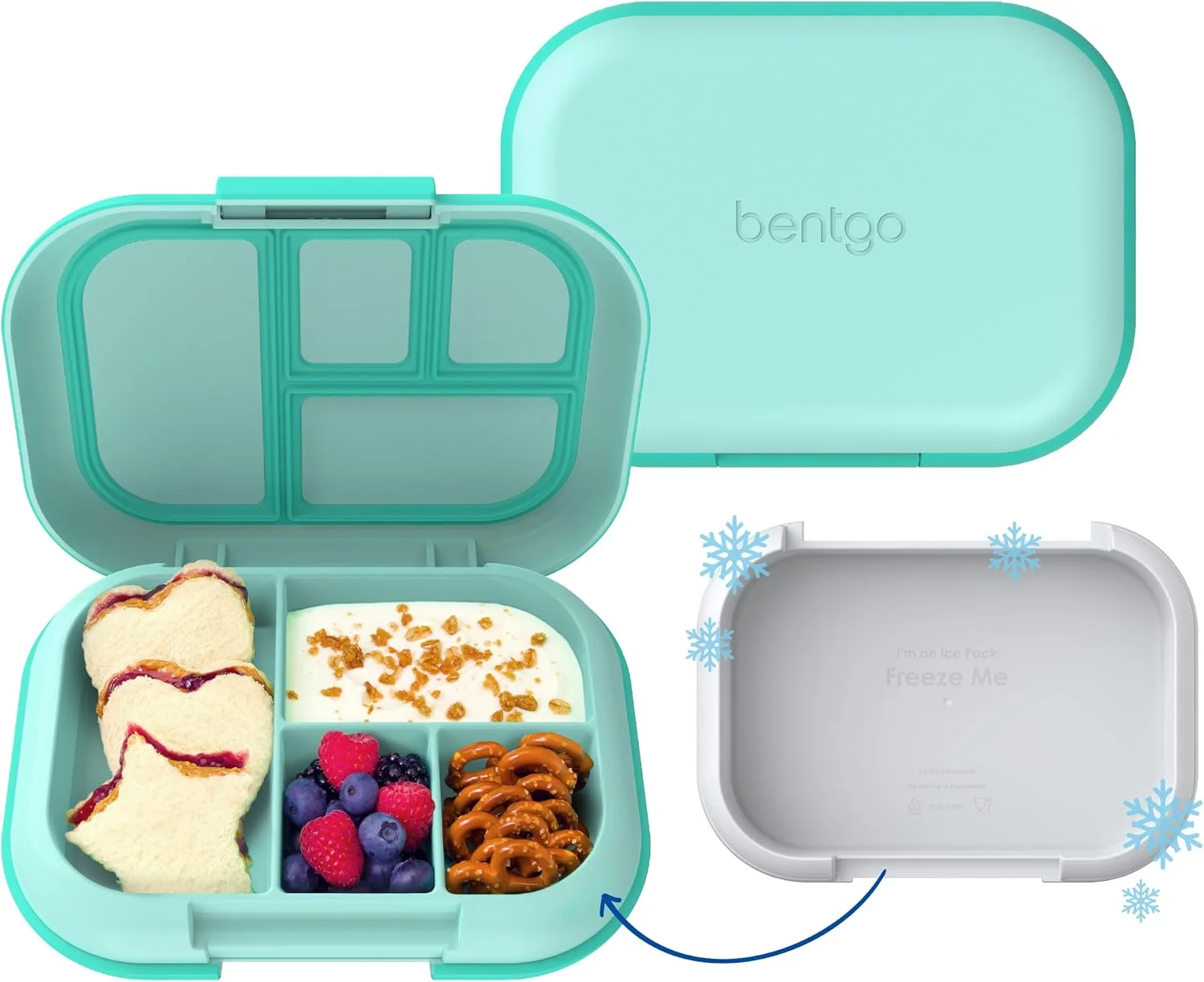 Bentgo Chill Kids 4-Compartment Bento Box Leakproof Lunch Box - Image 3