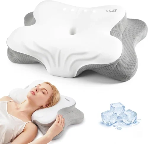 Alternative view of VYLEE Cervical Neck Pillow for Pain Relief, Cooling Memory Foam Pillow