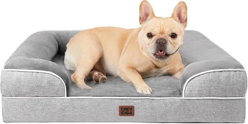 Alternative view of EHEYCIGA Memory Foam Orthopedic Dog Bed XL, 112x81x16cm, Grey