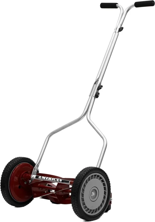 Alternative view of Lawn Mower 1204-14-Inch 4-Blade Push Reel Lawn Mower, Red