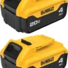 20V MAX* XR Battery, 4.0-Ah, 2-Pack (DCB204-2), Black