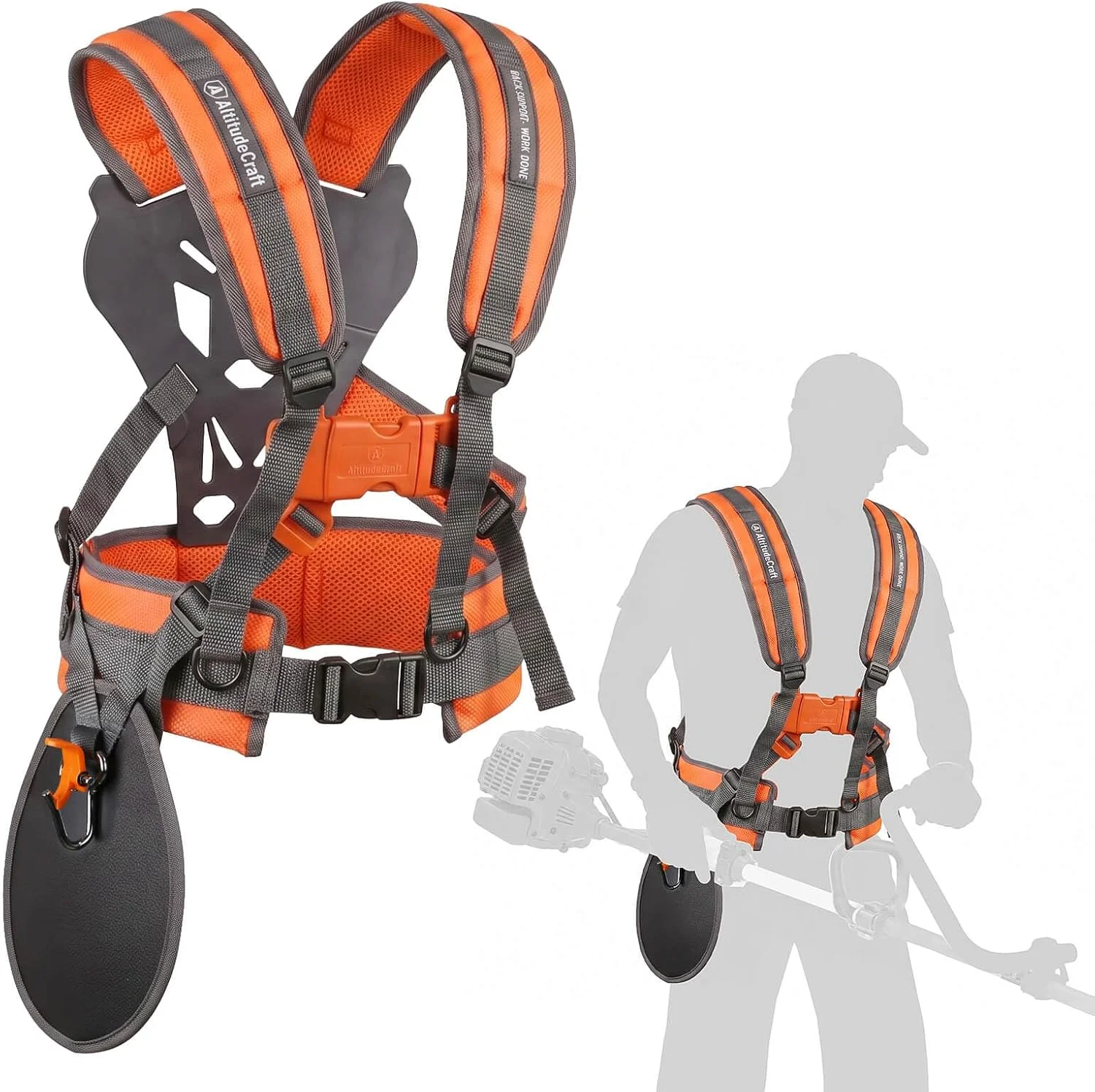 2-in-1 Weed Eater Handle Extension and Trimmer Harness Kit - Image 2