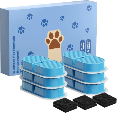 Alternative view of VKIMISS Wireless Cat Water Fountain: 108oz/3.2L Automatic Pet Water Dispenser - Battery Operated, Motion Sensor, Suitable for Multiple Cats and Dogs