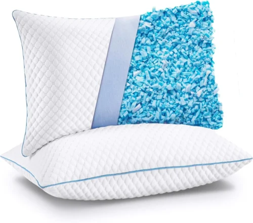 Alternative view of VVZ Cooling Shredded Memory Foam Pillows Queen Size 2 Pack, 20 X 30 Inches