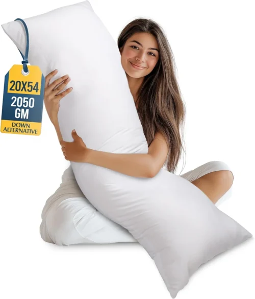 Alternative view of Utopia Bedding Full Body Pillow for Adults (White, 20 x 54 Inch), Long Pillow Insert for Sleeping, Ideal for Side Sleepers