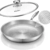 VocVoi Titanium pans for cooking, 12 Nonstick pro frying cookware
