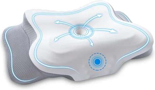Alternative view of Scozkc Cervical Neck Pillow for Neck Pain - Memory Foam Pillows, White