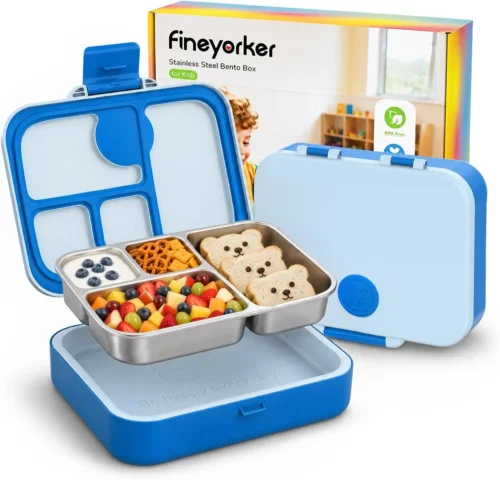 Alternative view of Kids Stainless Steel Bento Lunch Box, 4 Compartments