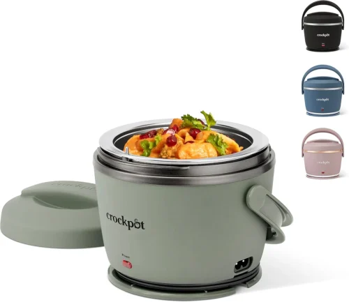 Alternative view of Electric Lunch Box, Portable Food Warmer for Travel, Car, On-the-Go, 20-Ounce, Blush Pink