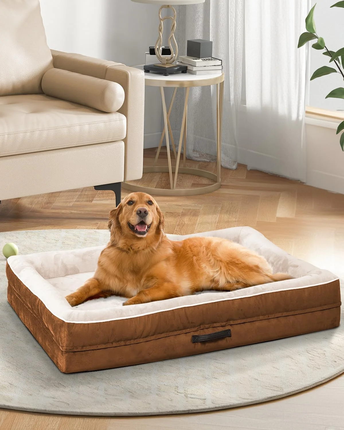 Waterproof Orthopedic Large Dog Bed, Non-Slip Bottom with Washable Cover - Image 2