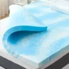 2 Inch Gel Memory Foam Mattress Topper Ventilated Soft Pressure Relieve Mattress Pad, Breathable Bed Topper, CertiPUR-US Certified, Twin Size