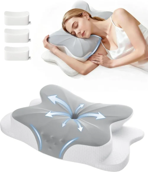 iSkey Cervical Neck Pillow Ergonomic 3 Firmness Pain Relief