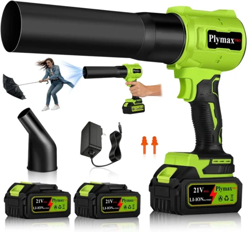 Alternative view of Cordless Leaf Blower, 800,000 RPM Electric Handheld Blower, Leaf Blower Cordless with 2??4.0Ah Batteries & Charger