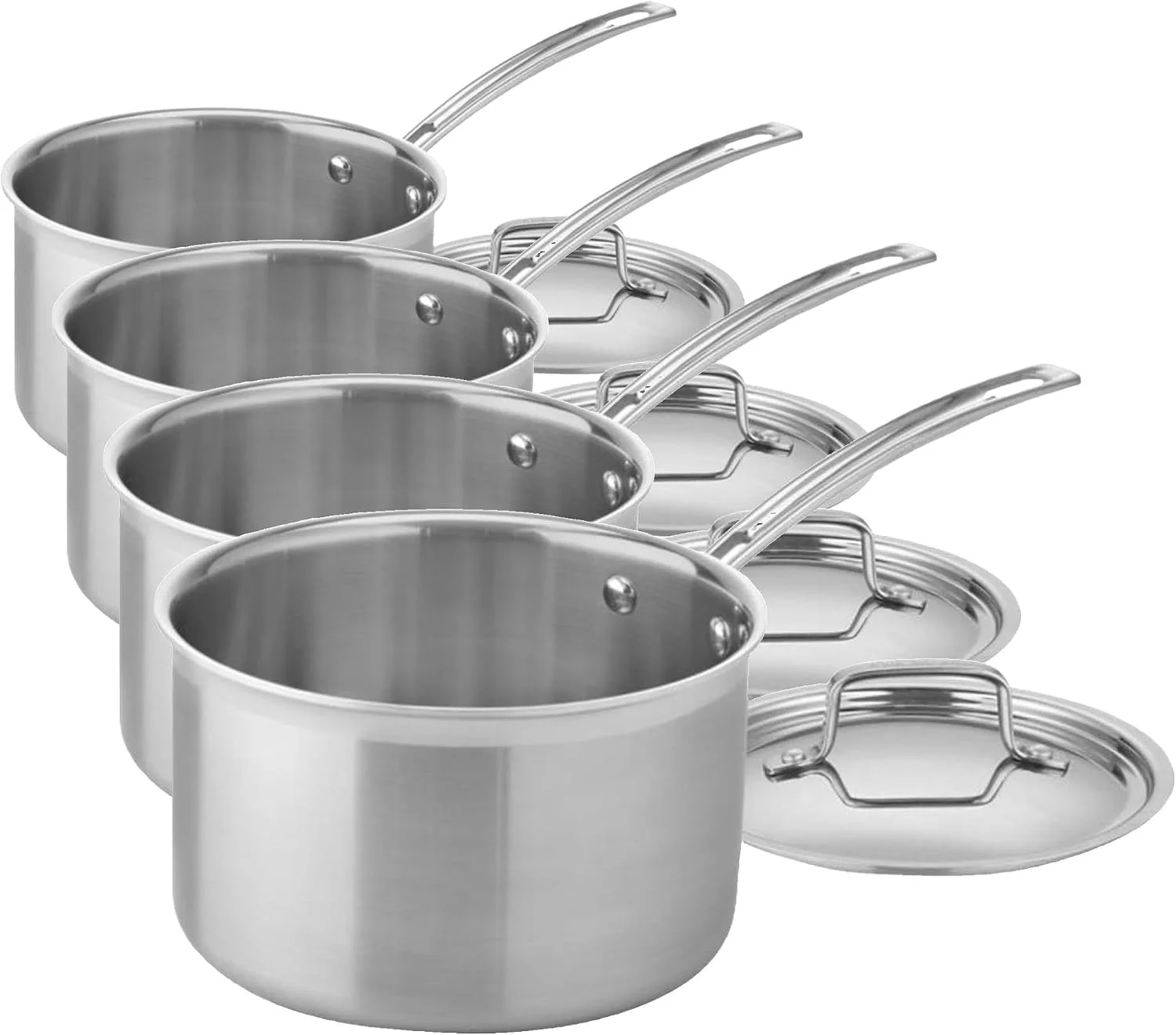 Cuisinart 1.5 Quart Multiclad Pro Triple Ply Saucepan w/Cover, MCP19-16N - Image 2