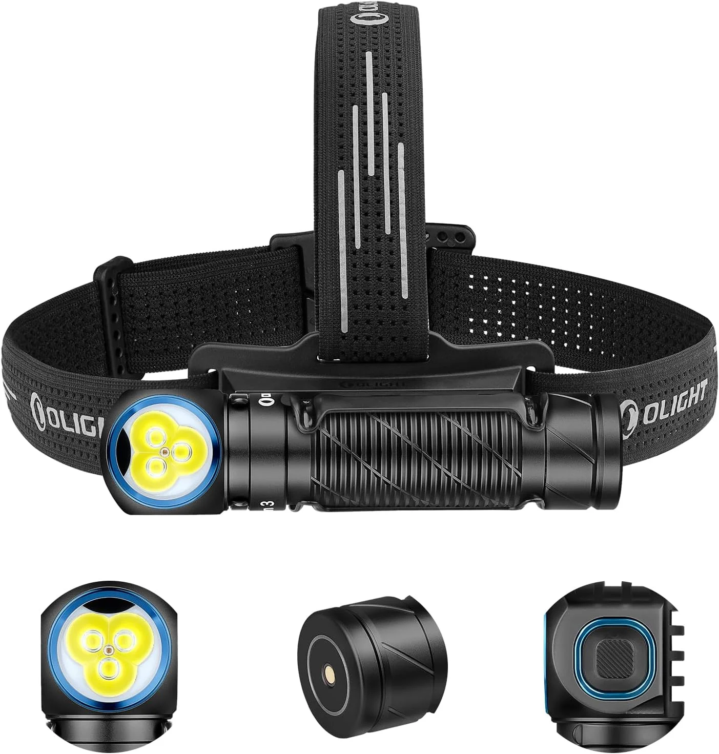 Perun 3 Headlamp Rechargeable, Red Light, Waterproof, Orange - Image 3