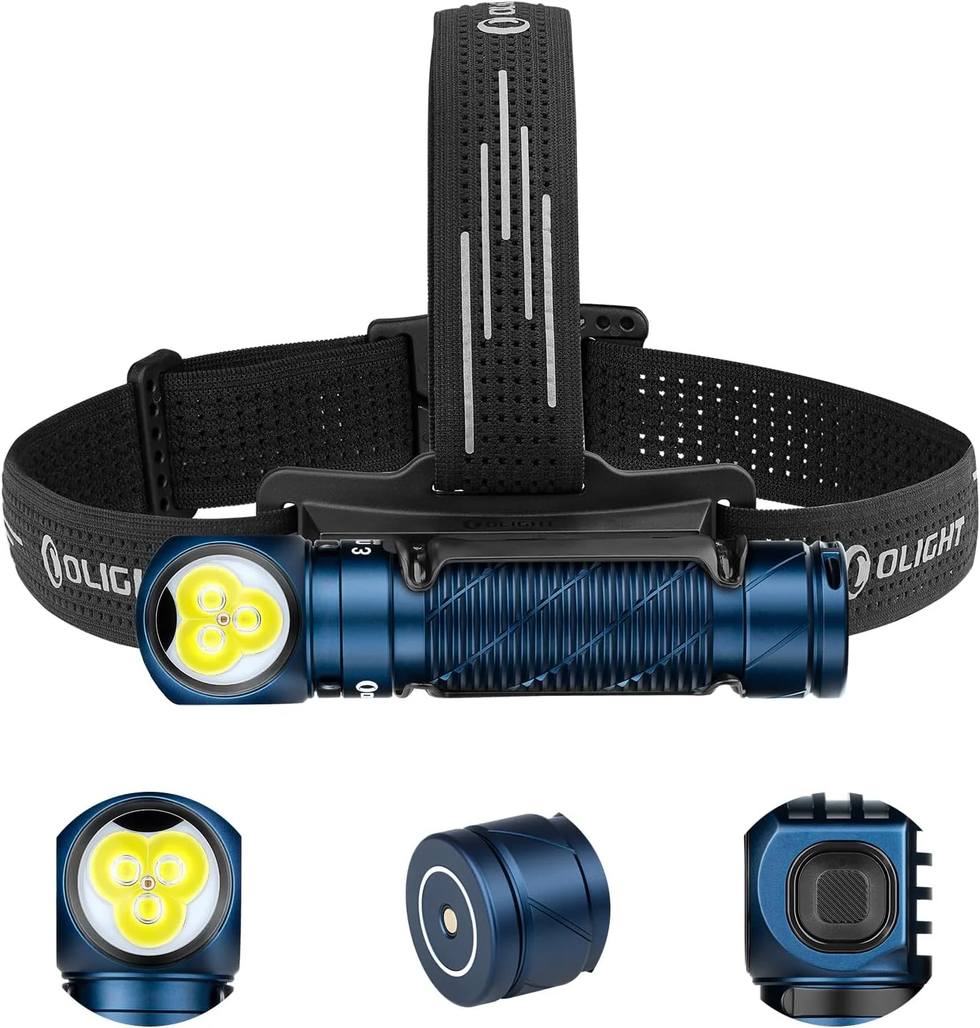 Perun 3 Headlamp Rechargeable, Red Light, Waterproof, Orange - Image 4