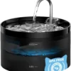 Cat Water Fountain Cat Fountain: GIOTOHUN 2L Water Fountains Indoor Cats - Super Silent Pet Waterer Fountains for Cats - Easy Cleaning - Black - Pets Feeding & Watering Supplies - for Small Animals