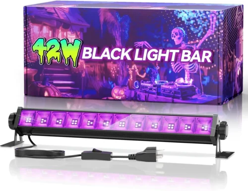 Pack 42W LED Black Light Bar, Glow Party Supplies, Halloween Blacklight