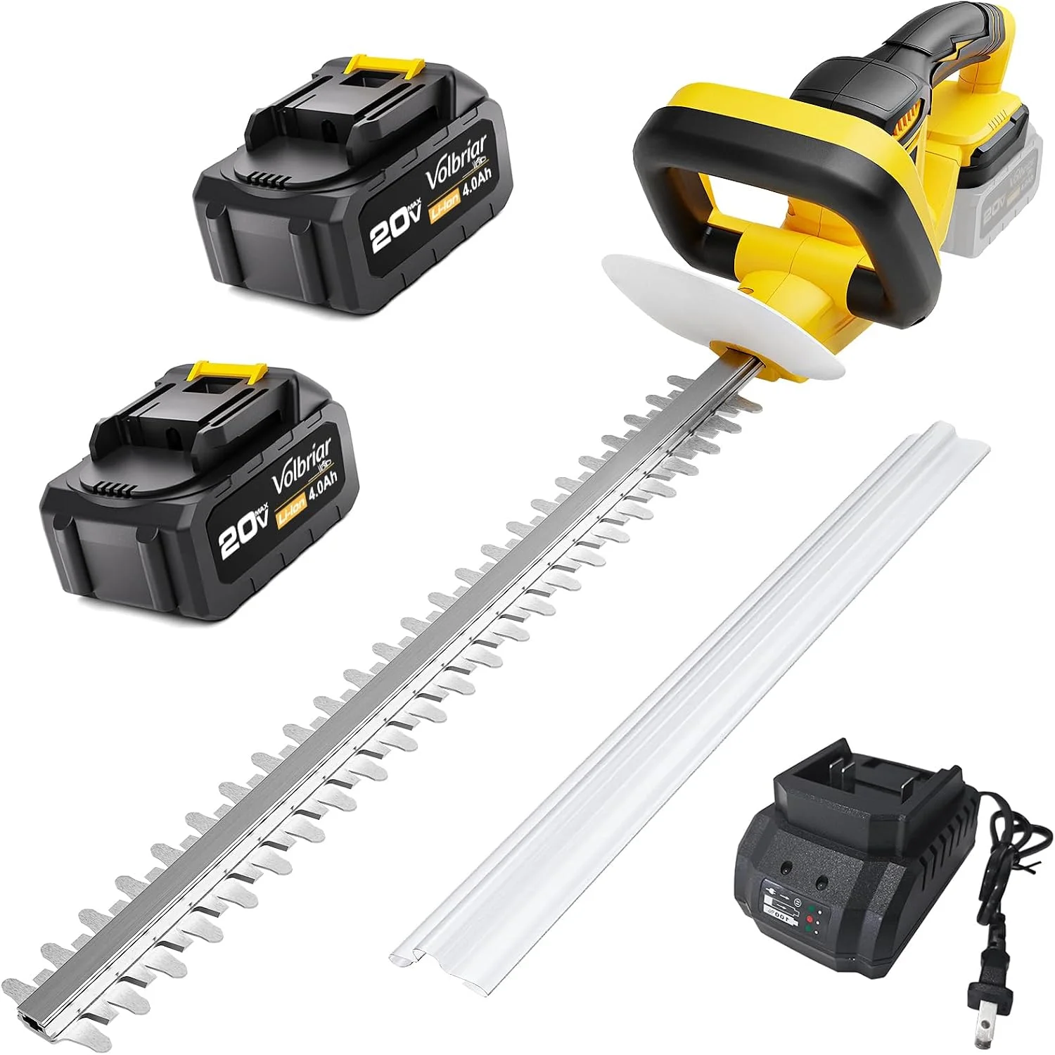 20V Cordless Hedge Trimmer, 22-Inch Blade, 2 x 4.0Ah Batteries