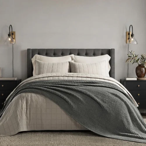 Alternative view of EVERGRACEHOME Chunky Chenille Knit Throw Blanket, 50 x 60, Olive Green