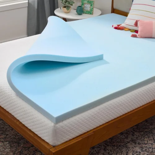 Alternative view of Linenspa 3 Inch Memory Foam Mattress Topper, Gel Infused Full Mattress Topper, CertiPUR-US Certified