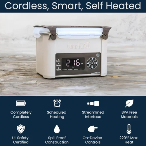 Alternative view of Core Gen 2 Cordless Heated Electric Lunch Box for Adults, 4-Cup
