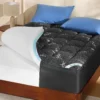 BEDLORE Dual Layer 4 Inch Memory Foam Mattress Topper King Size,Gray