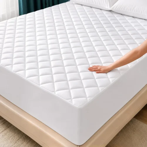 Alternative view of Twin Mattress Pad, Quilted Mattress Protector Topper fits 16 Deep Pocket