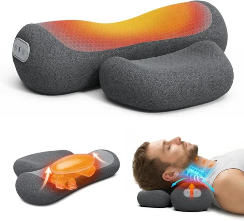 Yunari 3-in-1 Cordless Cervical Neck Support Pillow(Grey)