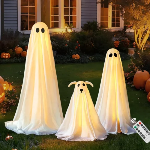 Pack Spooky Ghost Dog Halloween Decor Indoor for Party Decorations