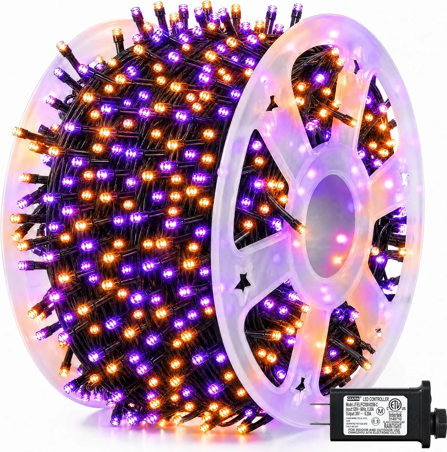 Bright 164 FT 500 LED Halloween String Lights, Waterproof Halloween String Lights Black Wire with 8 Modes - Image 3